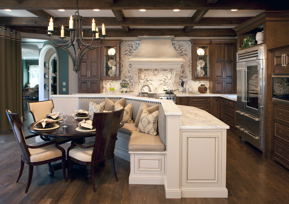 General Contractors Atlanta Ga Kitchen Traditional with Banquette Seating Chandelier Custom