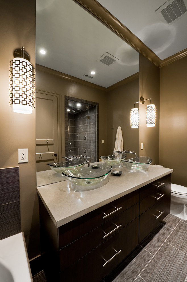 General Contractors Mn Bathroom Contemporary with Adler Sconces Art Deco
