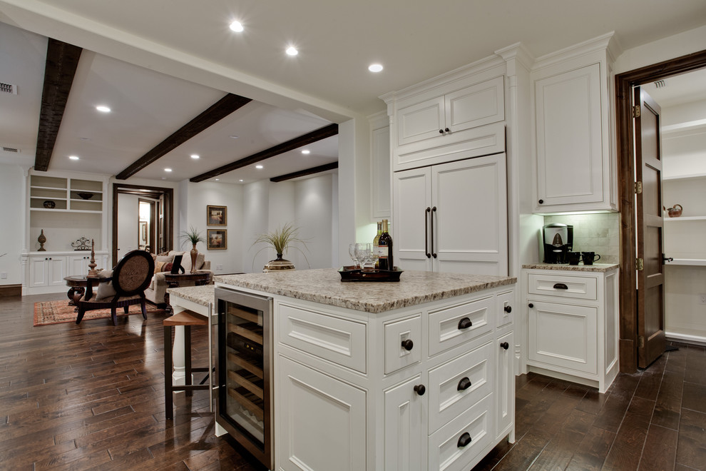 Giallo Ornamental Granite Countertop Kitchen Mediterranean with None 