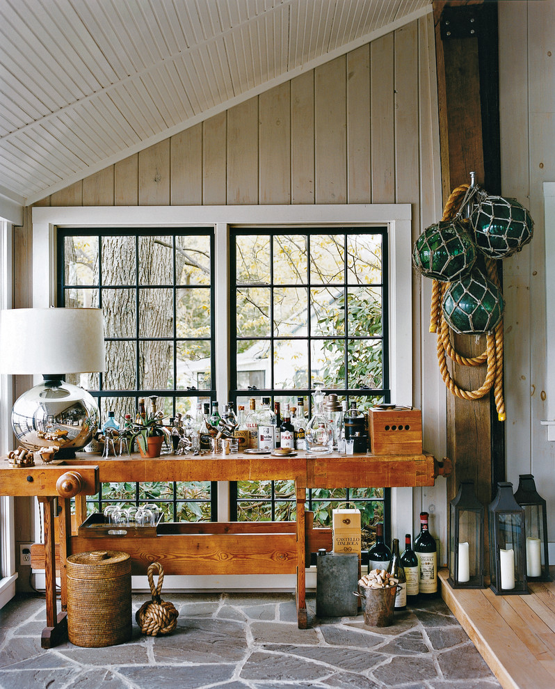 Glass Ball Table Lamp Porch Rustic with Bar Bar Cart Beadboard