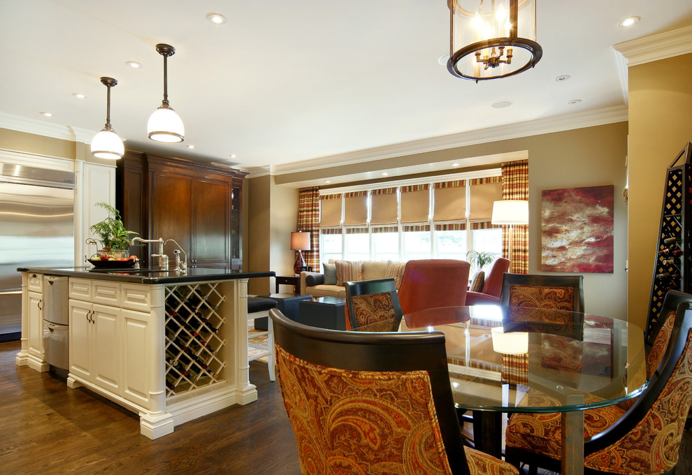 Glass Dining Tables Dining Room Traditional with None 