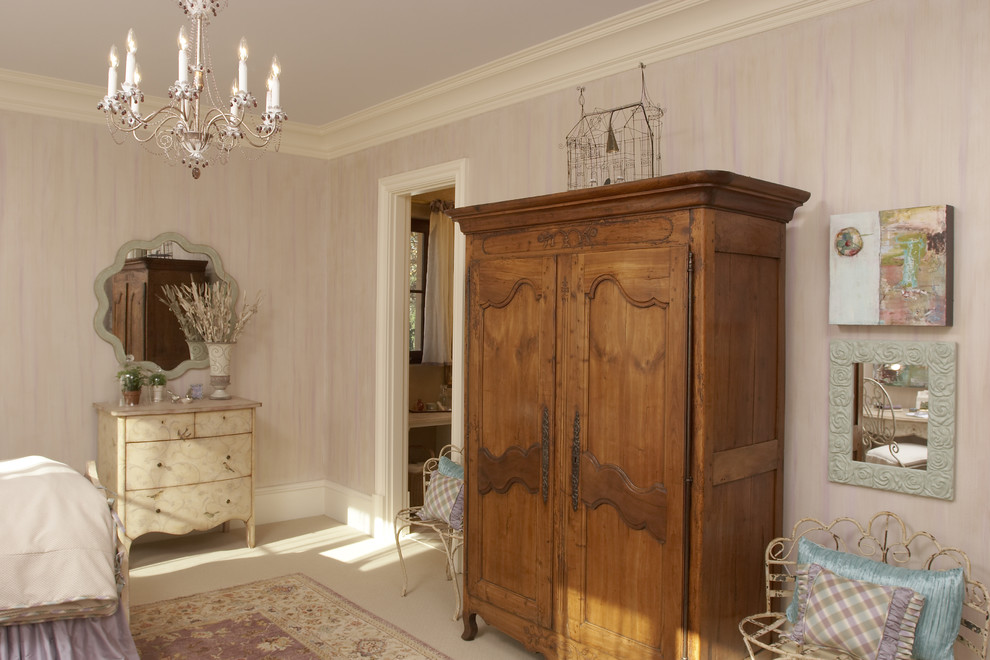 Glass Door Armoire Bedroom Traditional with Area Rug Armoire Baseboards