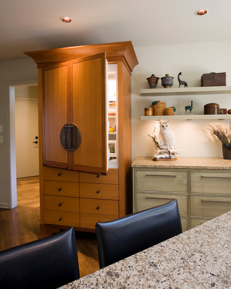 Glass Door Refrigerator for Home Kitchen Transitional with Asian Collection Display Exotic