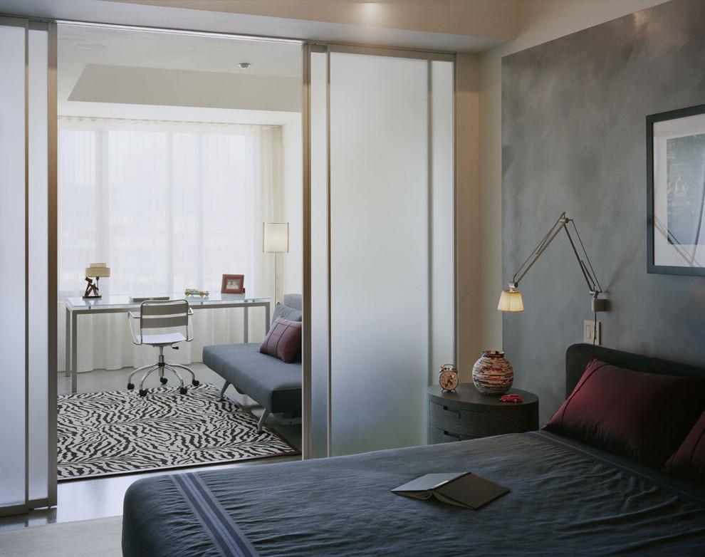 Glass Room Dividers Bedroom Modern with Accent Wall Archimoon Area