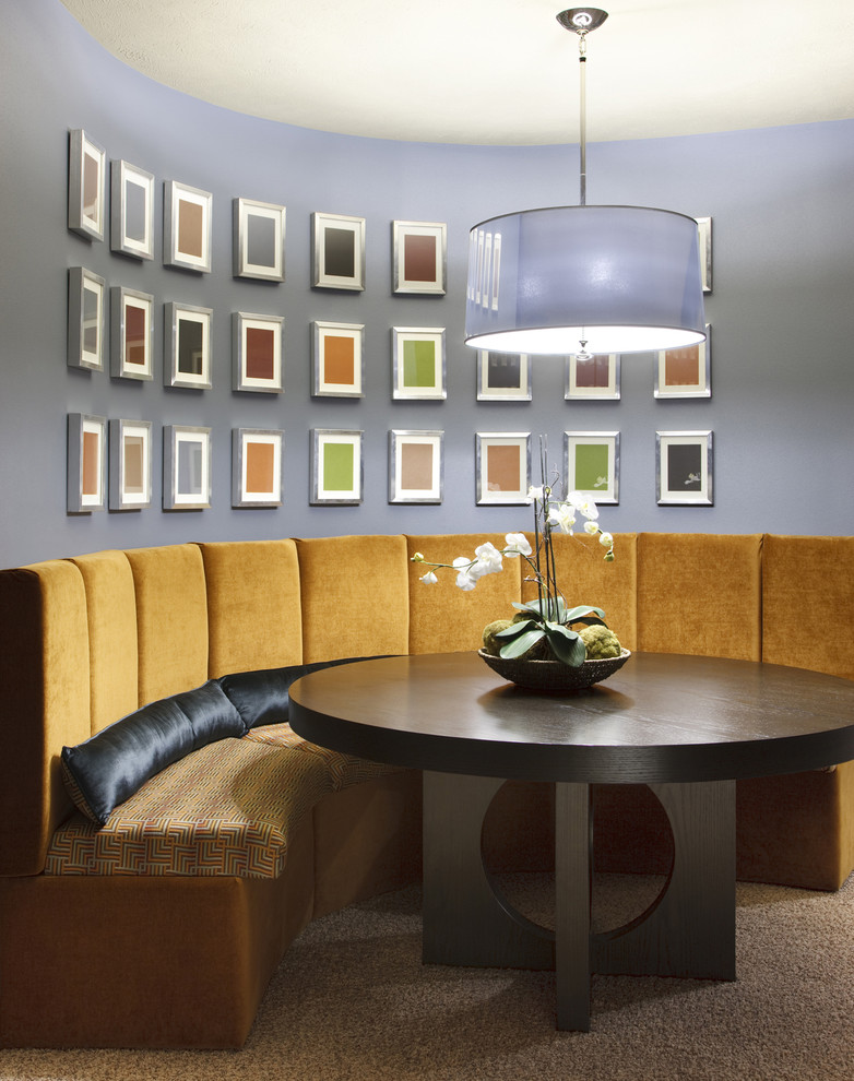 Glass Table Bases Dining Room Contemporary with Banquette Centerpiece Dining Bench