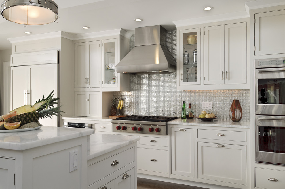 Glass Tile Countertop Kitchen Farmhouse with Accessory Room Addition Backyard