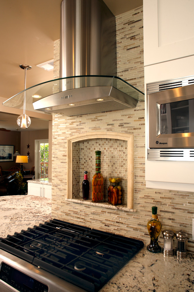 Glass Vent Hood Kitchen Transitional with Arcadia Beverly Hills Burbank