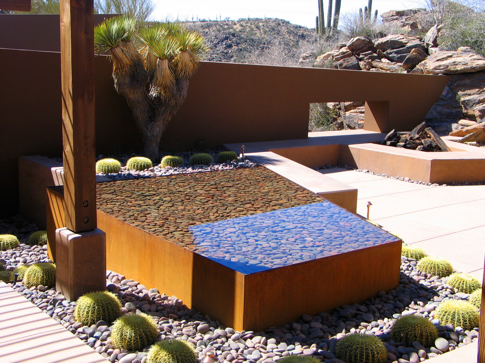 Glass Water Dispenser Patio Contemporary with Beams Cactus Cast In