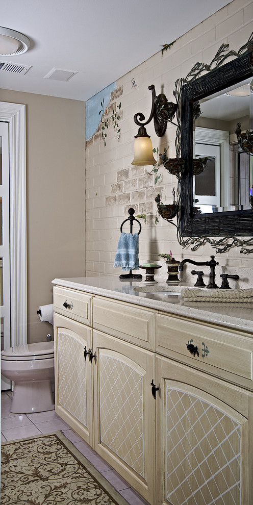 Glazed Cabinet Doors Bathroom Traditional with Bathroom Hardware Bathroom Mirror