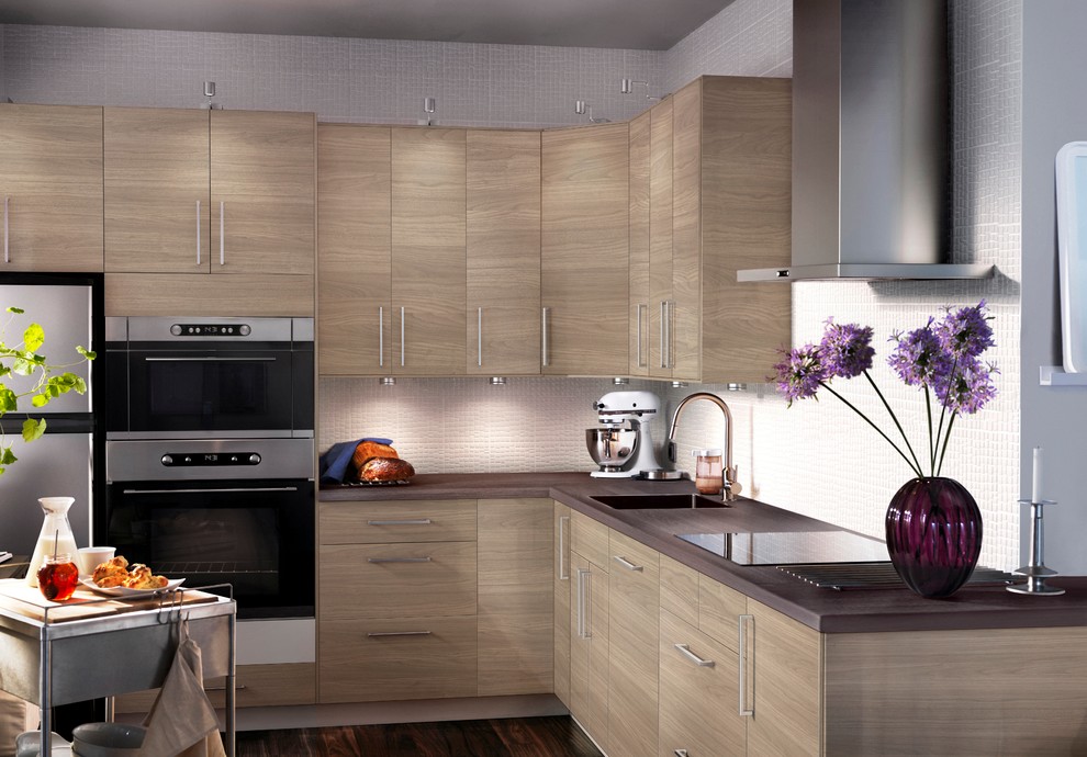 Granite Countertop Backsplash Kitchen Contemporary with None 