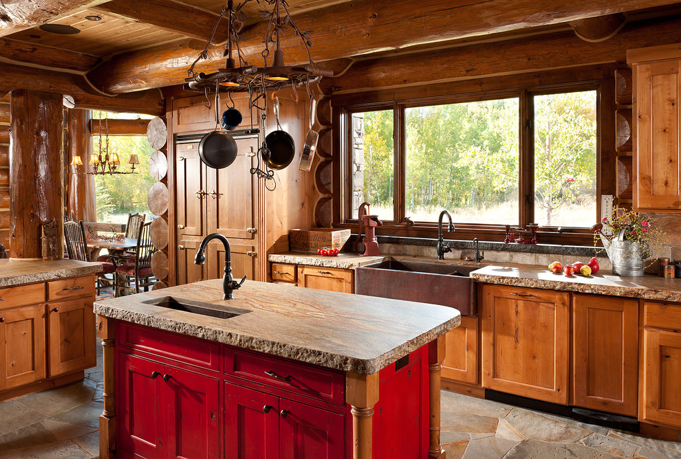 Granite Countertop Edge Options Kitchen Rustic with Apron Sink Cabin Farm