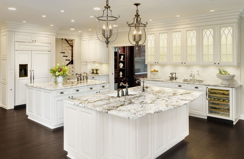 Granite Countertop Pictures Kitchen Traditional with Cabinet Front Refrigerator Ceiling