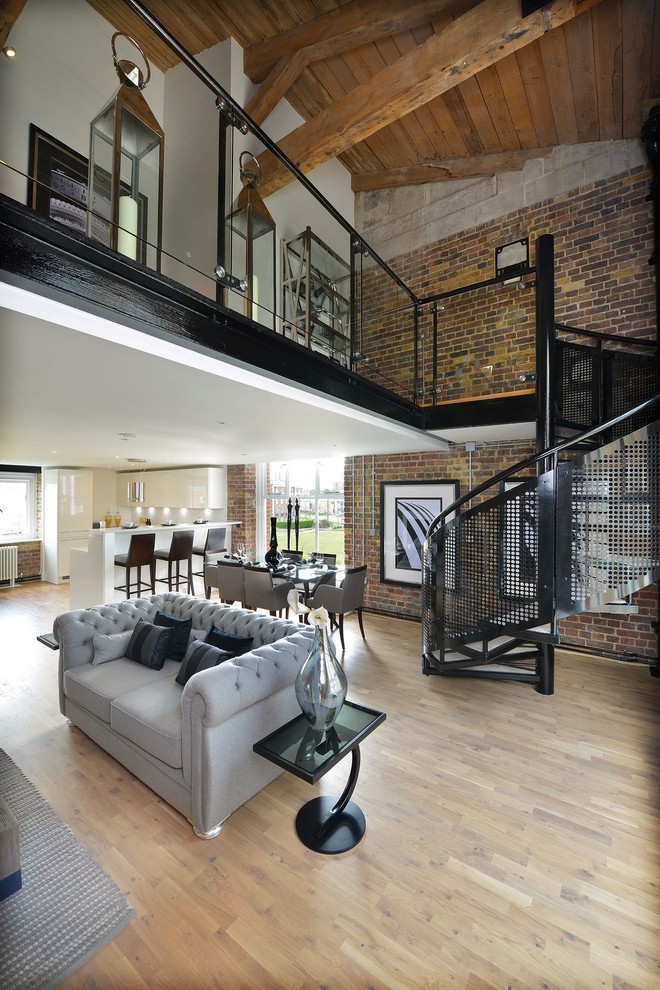 Gray Tufted Sofa Living Room Industrial with Arsenal Black and White