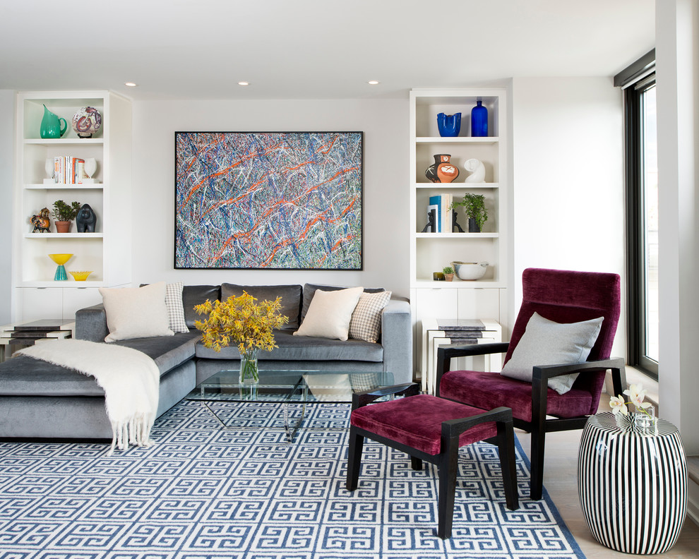 Greek Key Rug Living Room Transitional with Black and White Table