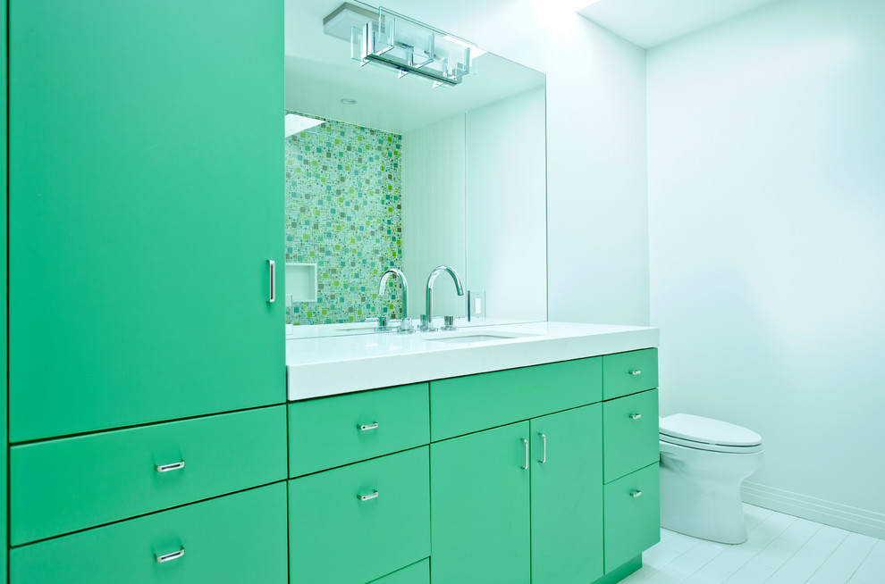 Green Bathroom Vanity Bathroom Contemporary with Bathroom Lighting Green Bathroom