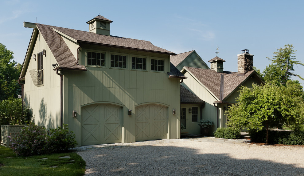 Green Exterior Paint Garage and Shed Farmhouse with Accessory Building Accessory Room