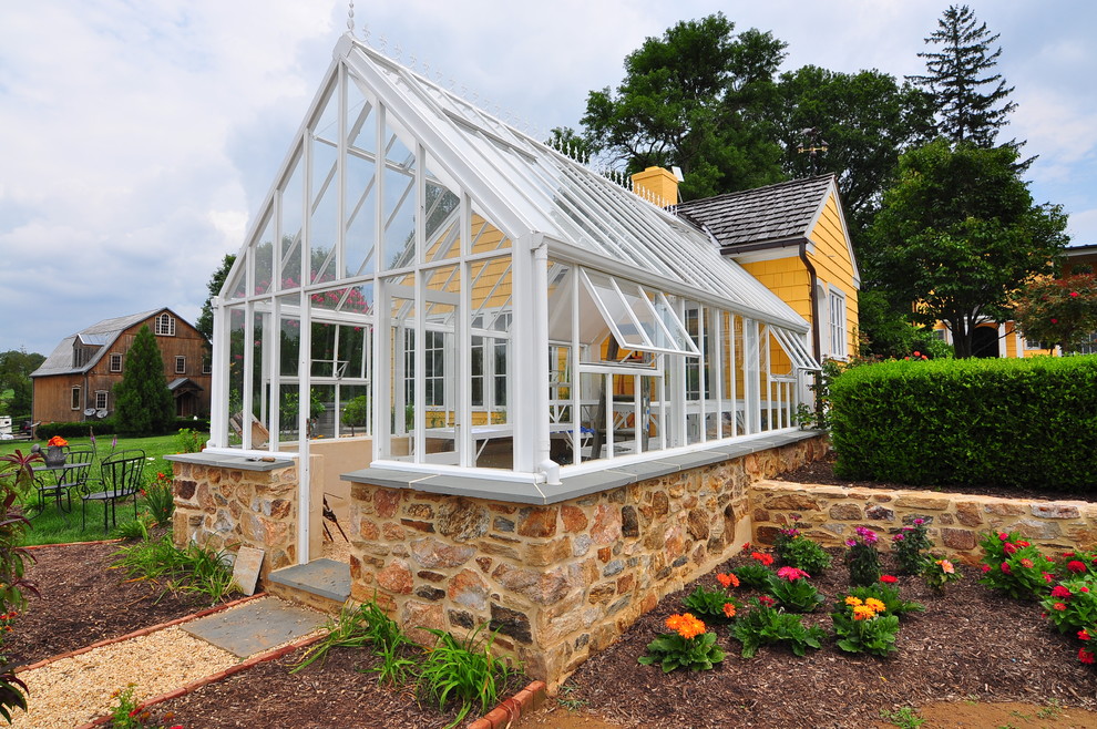 Greenhouse Design Ideas Garage and Shed Traditional with Conservatory Glass Roof Flower