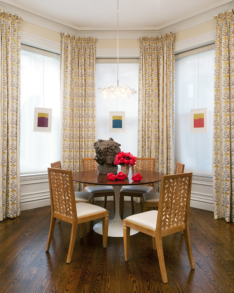 Grey and Yellow Curtains Dining Room Transitional with Bust Curtains Cutouts Dining
