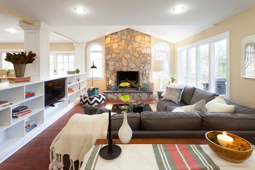 Grey Sectional Sofa Family Room Traditional with Arched Windows Bar Brunelleschi