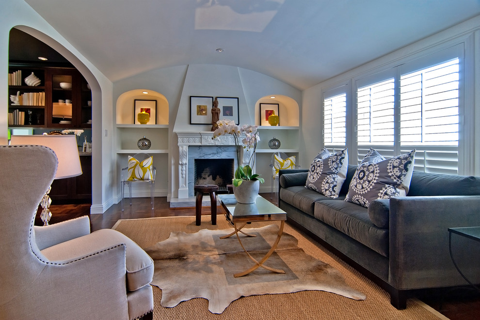 Grey Velvet Sofa Living Room Traditional with Armchair Art Niche Ghost