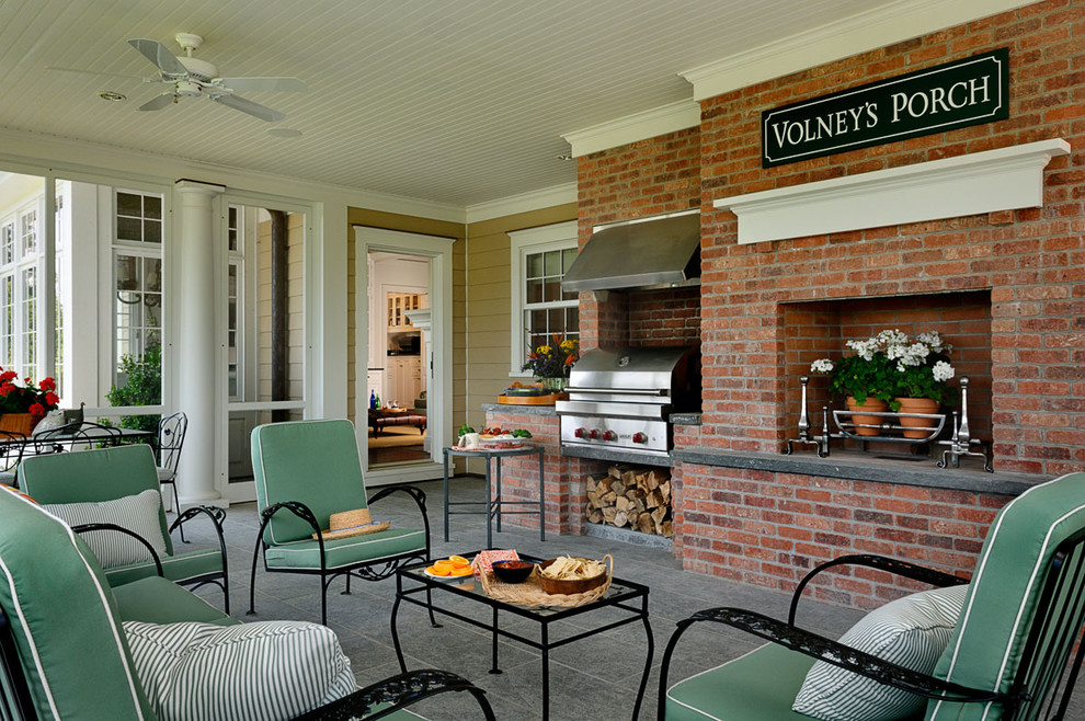Grill Tool Storage Porch Traditional with Accessory Room Arched Window