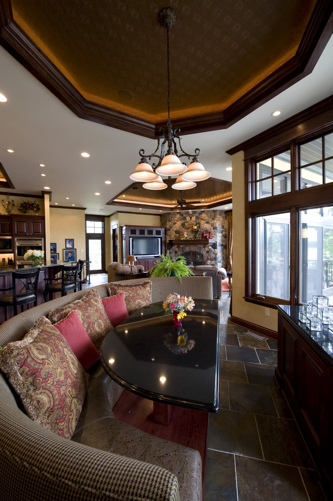 Half Circle Couch Dining Room Traditional with Banquette Beautiful Breakfast Room1