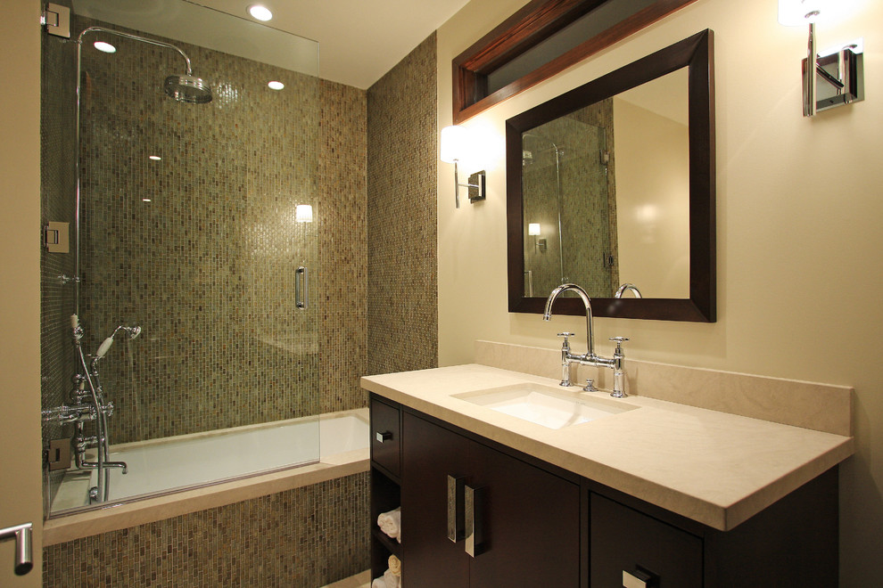 Half Shower Door Bathroom Contemporary with Bathroom Lighting Bathroom Mirror
