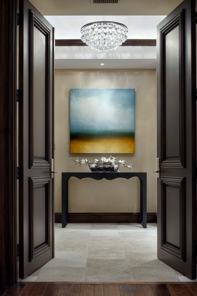 Hallway Light Fixture Entry Traditional with Abstract Art Abstract Painting