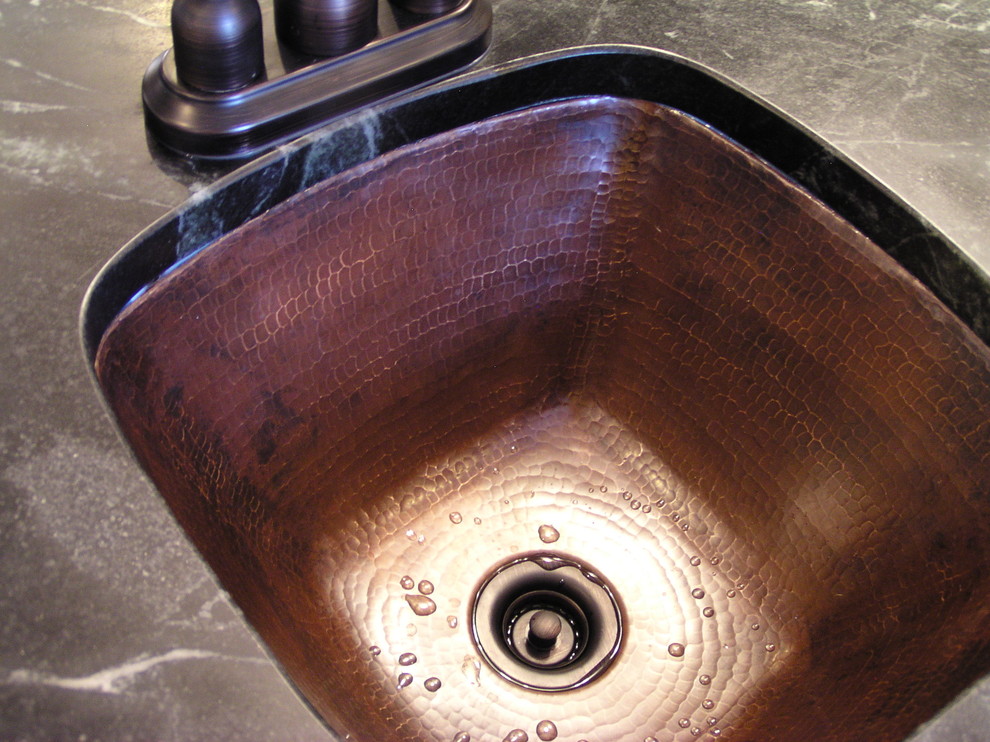 Hammered Copper Sink Kitchen Farmhouse with Century Farm Sink Farmhouse