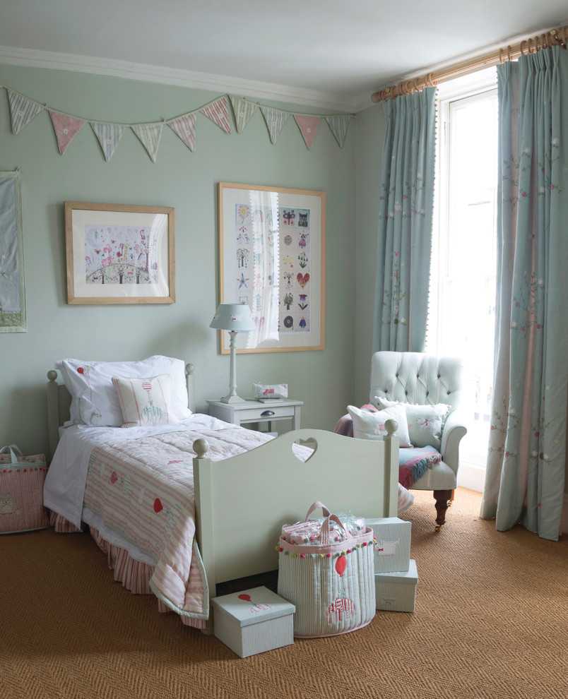 Hand Painted Furniture Kids Traditional with Armchair Art Prints Bedroom