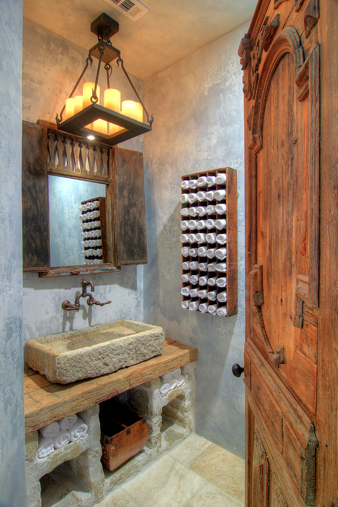 Hand Towel Holder Powder Room Mediterranean with Antique Towel Holder Candles