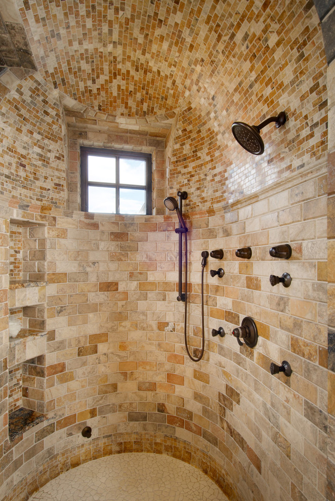 Handheld Shower Head Bathroom Mediterranean with Award Winning Custom Home