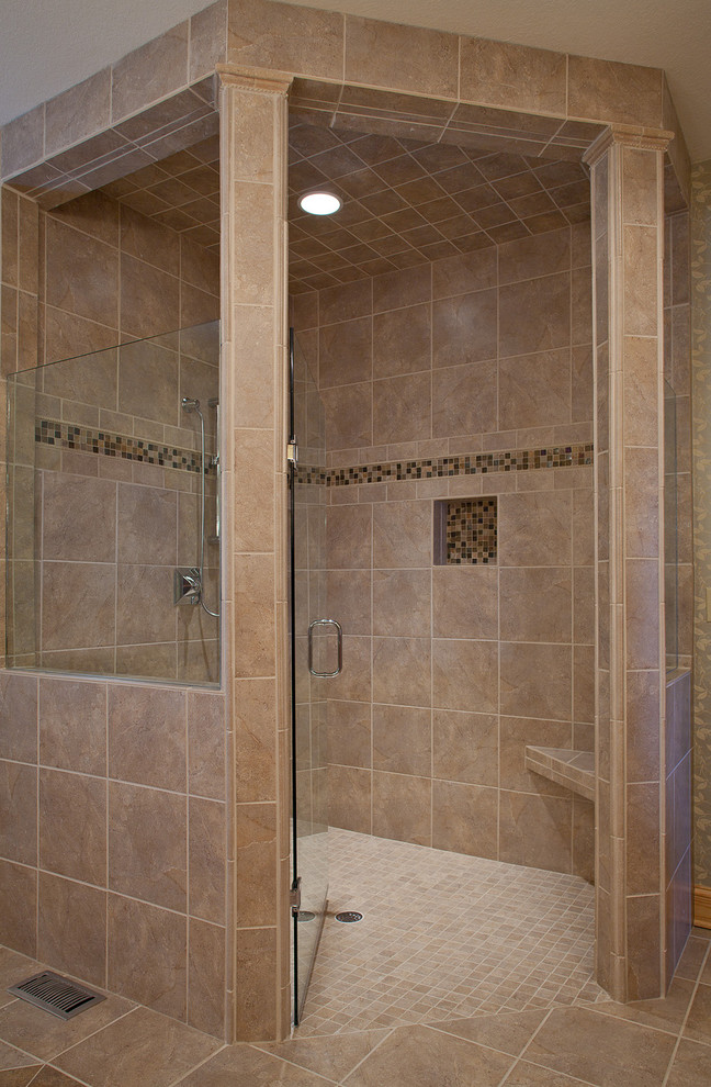 Handicap Accessible Shower Bathroom Traditional with Accent Accessible Shower Corner