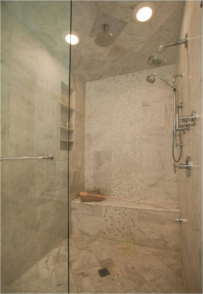 Handicap Bathroom Design Bathroom Traditional with Bench Seating Built in Shower1