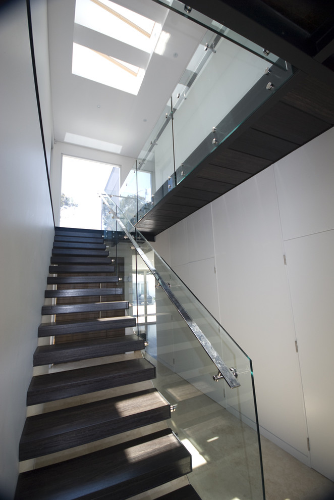 Handrails for Stairs Staircase Modern with Floating Staircase Glass Guardrail