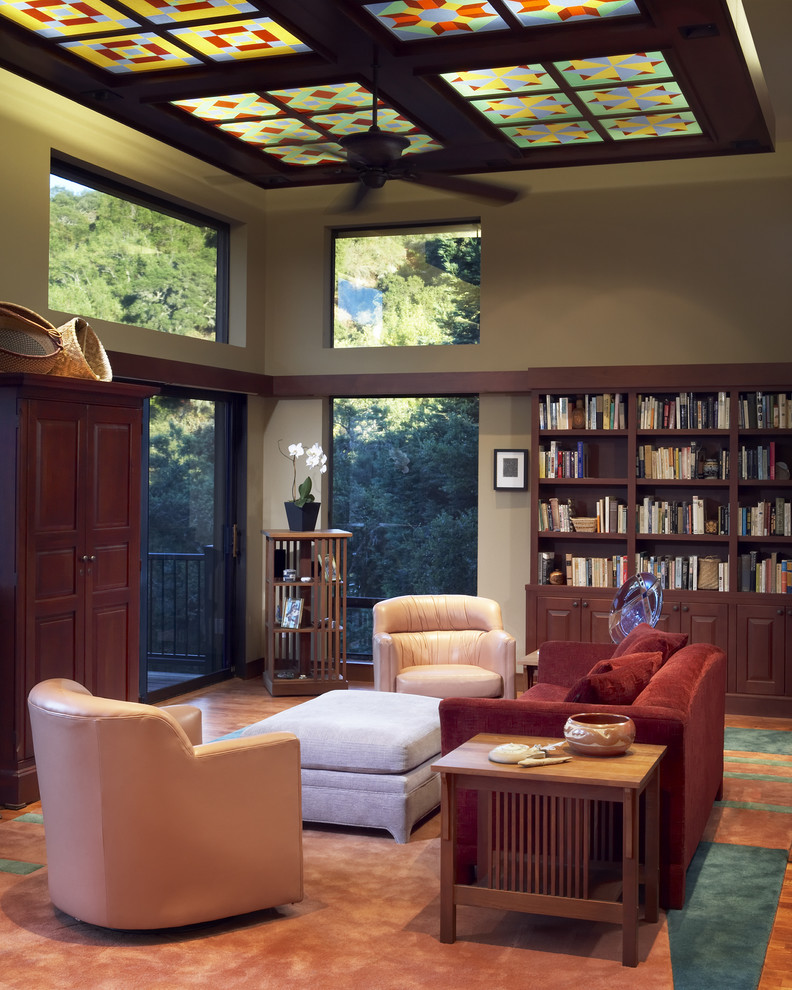 Harbor Breeze Ceiling Fan Living Room Craftsman with Accent Ceiling Bookcase Bookshelves