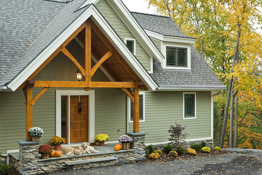Hardie Plank Colors Exterior Contemporary with Exterior Green Timber Frame