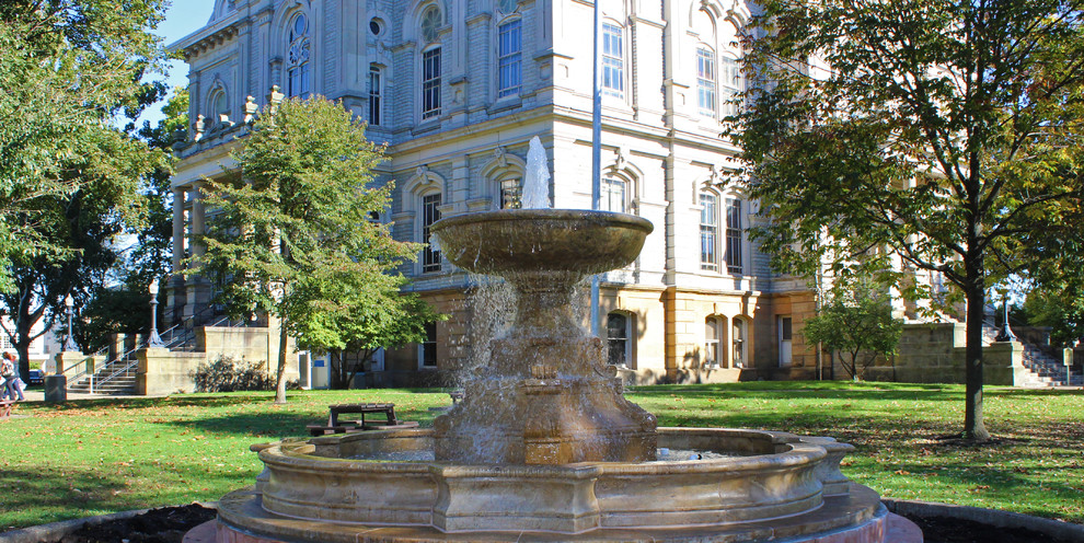 Hi Hat Lighting Exterior Contemporary with Architectural Elements Custom Made Fountain