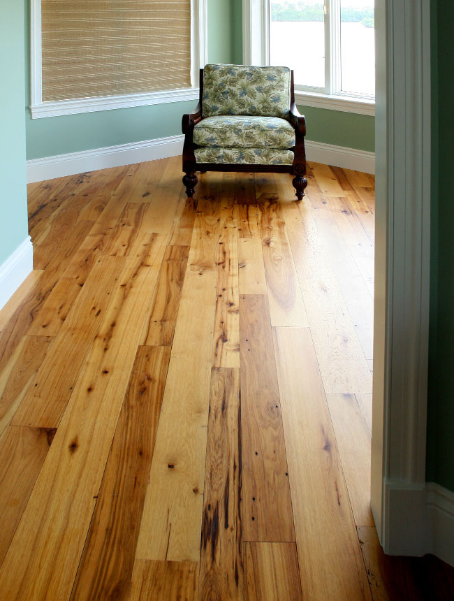 Hickory Hardwood Flooring Bedroom Traditional with None 