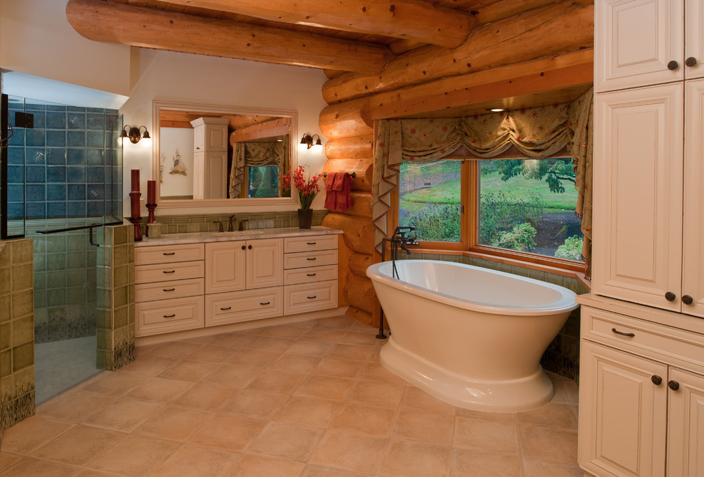 High End Bathtubs Bathroom Rustic with Bathroom Storage Bay Window