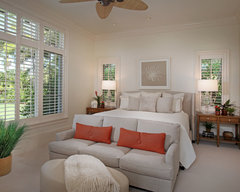 High End Couches Bedroom Tropical with Baseboards Bedding Bedside Table
