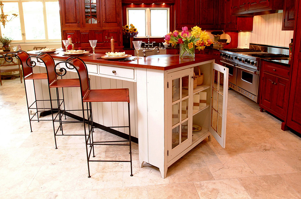 High End Furniture Brands Kitchen Traditional with Breakfast Bar Eat In