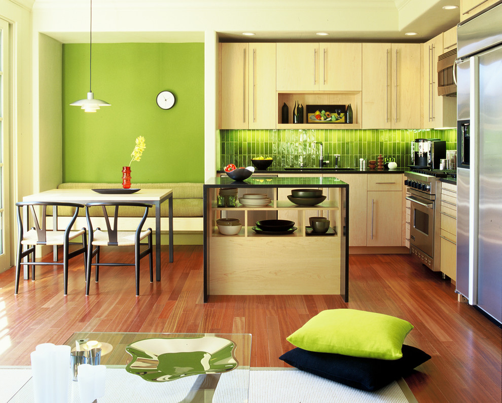 High End Kitchens Kitchen Modern with Accent Color Architect Beautiful