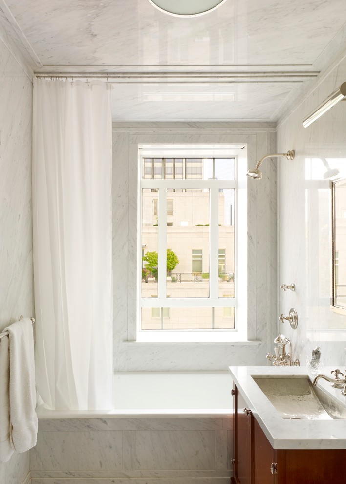 High End Shower Curtains Bathroom Traditional with Bathroom Vanity Bathtub Freestanding