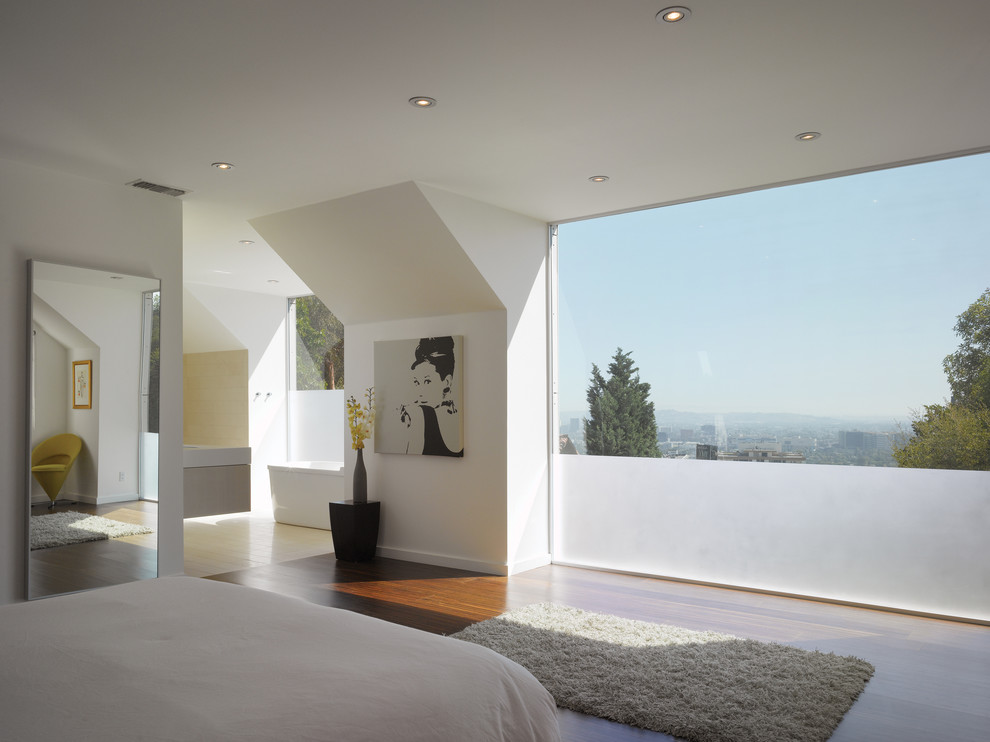 High Hats Lighting Bedroom Modern with Area Rug Bay Window