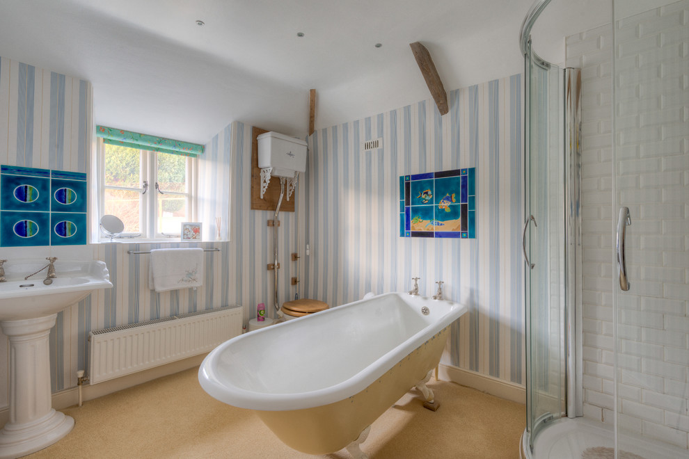 High Tank Toilets Bathroom Farmhouse with Barn Barns Claw Foot Tub