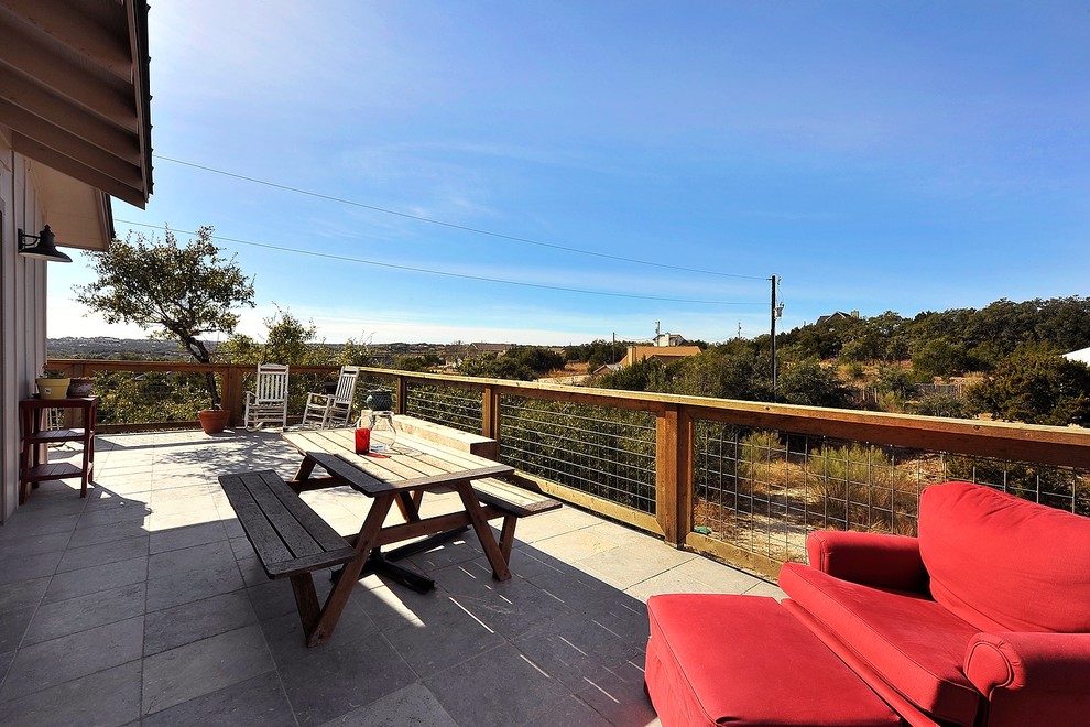 Hog Wire Deck Railing Deck Contemporary with Balcony Board and Batten