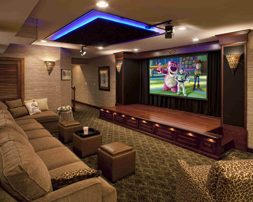 Home Staging Tips Home Theater Contemporary with Bar Home Theater Leopard