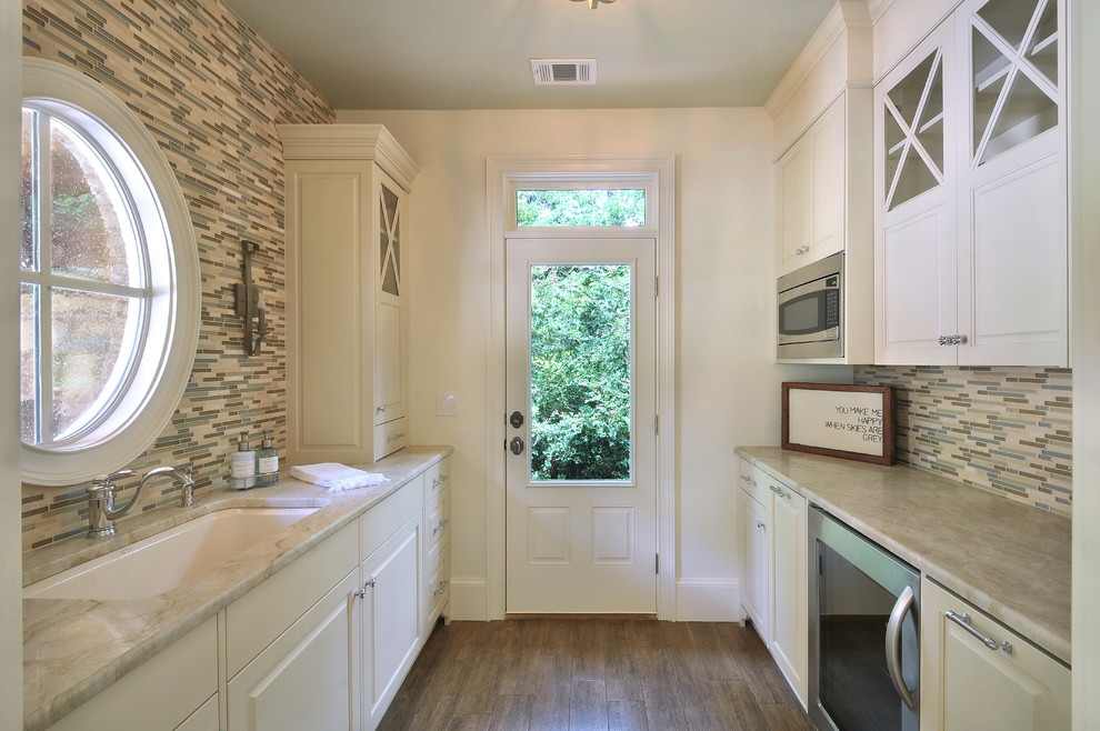 Honed Granite Colors Kitchen Traditional with Blue Backsplash Brown Backsplash