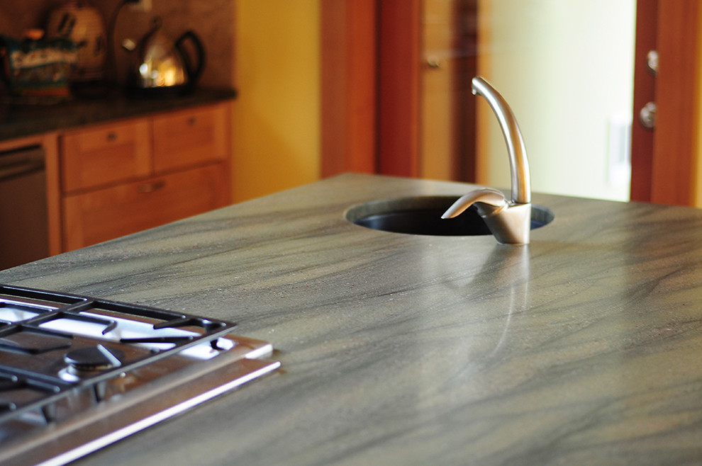Honed Granite Colors Kitchen with None 